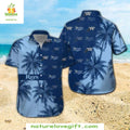 Tampa Bay Rays Hawaiian Tropical Palms Navy MLB - Adult & Kids T-Shirts, Sweatshirts & Hoodies apparel design preview 1