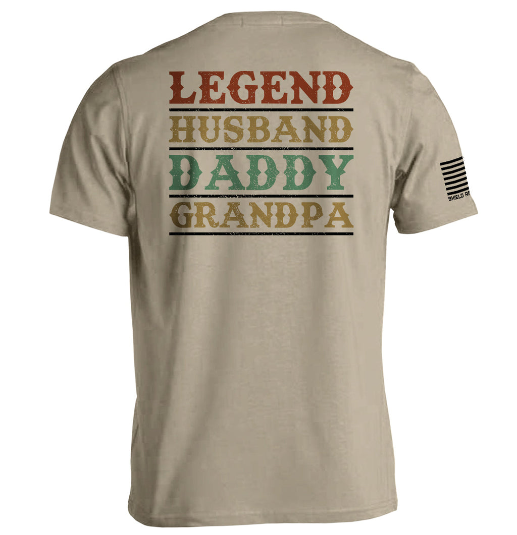 Legend Husband Daddy Grandpa - Adult & Kids T-Shirts, Sweatshirts & Hoodies apparel design preview 1