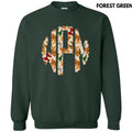 Tan Gingerbread Bow Monogram 'NLB' - Adult & Kids T-Shirts, Sweatshirts & Hoodies apparel design preview 1
