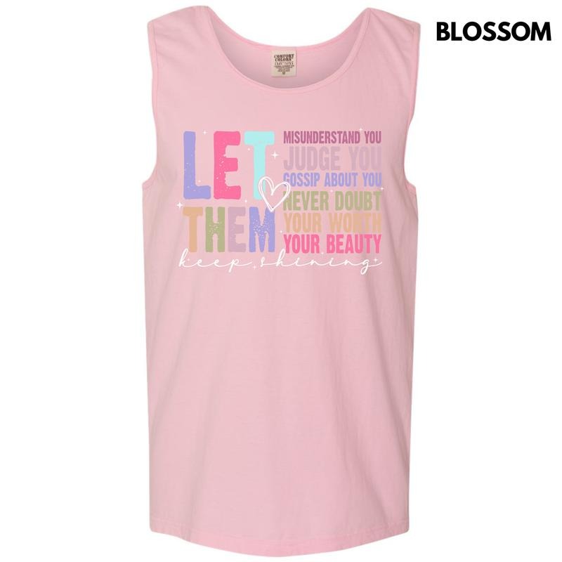 Tank Top Colorful Let Them Comfort Colors 'NLB' - Adult & Kids T-Shirts, Sweatshirts & Hoodies apparel design preview 1