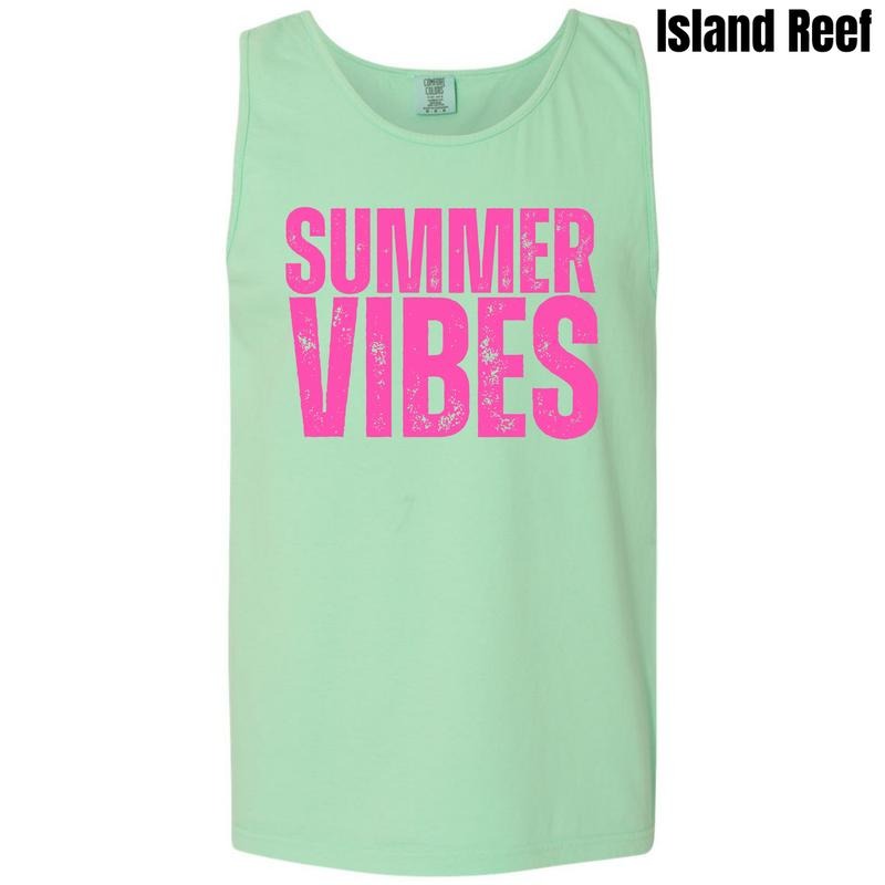 Tank Top Pink Summer Comfort Colors 'NLB' - Adult & Kids T-Shirts, Sweatshirts & Hoodies apparel design preview 1