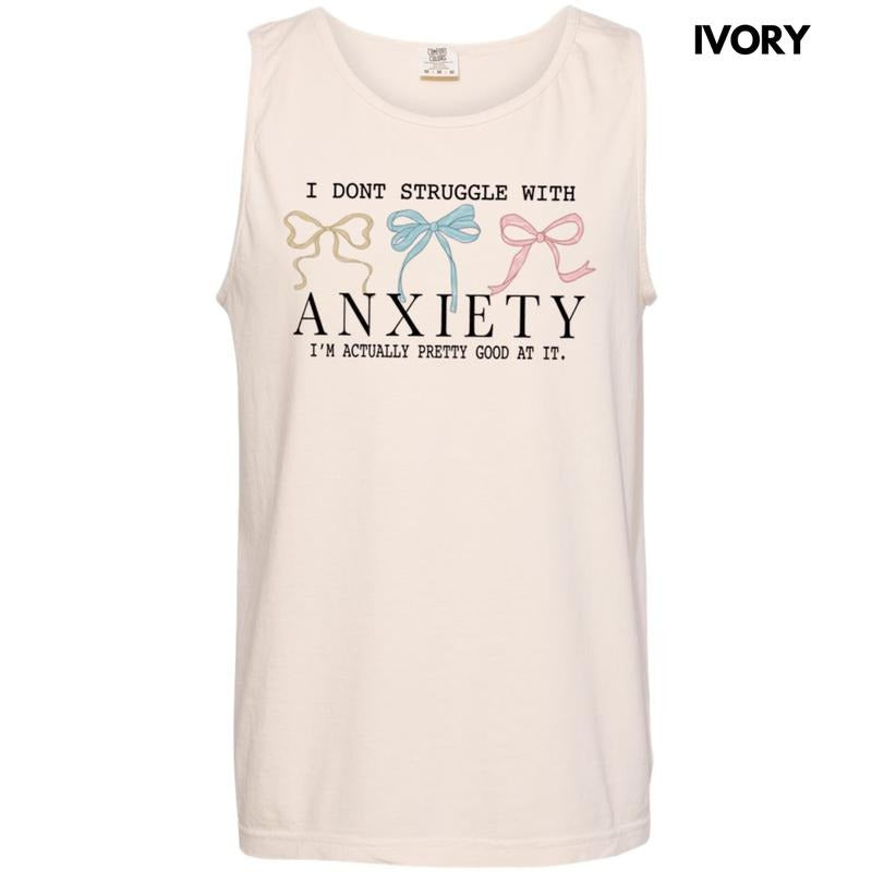 Tank Top Struggle Anxiety Comfort Colors - Adult & Kids T-Shirts, Sweatshirts & Hoodies apparel design preview 1