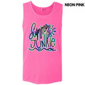 Tank Top Summer Junkie Comfort Colors 'NLB' - Adult & Kids T-Shirts, Sweatshirts & Hoodies apparel design preview 1