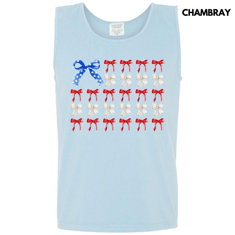 Tank Top Ribbon Filled Flag Comfort Colors 'NLB' - Adult & Kids T-Shirts, Sweatshirts & Hoodies apparel design preview 1