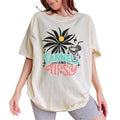 Tanned Tipsy Summer Vintage Vacation Printed Tops - Adult & Kids T-Shirts, Sweatshirts & Hoodies apparel design preview 1