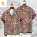 St Louis Cardinals Hawaiian Taupe Tiki MLB Baseball - Adult & Kids T-Shirts, Sweatshirts & Hoodies apparel design preview 1