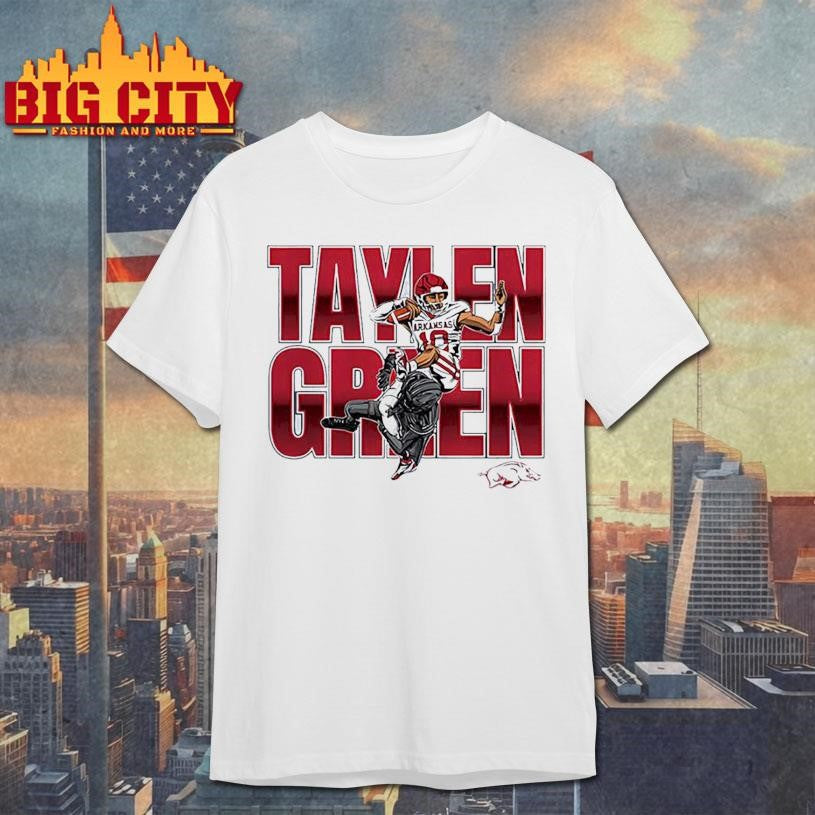 Taylen Green Arkansas Football NCAA Caricature - Adult & Kids T-Shirts, Sweatshirts & Hoodies apparel design preview 1