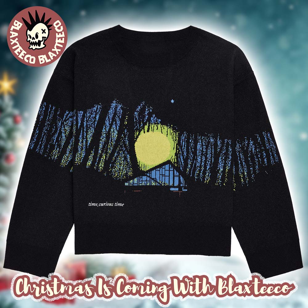 Taylor Swift The Holiday Collection Folklore Album Cabin Knit Holiday Christmas Sweater - Holiday Gift product image