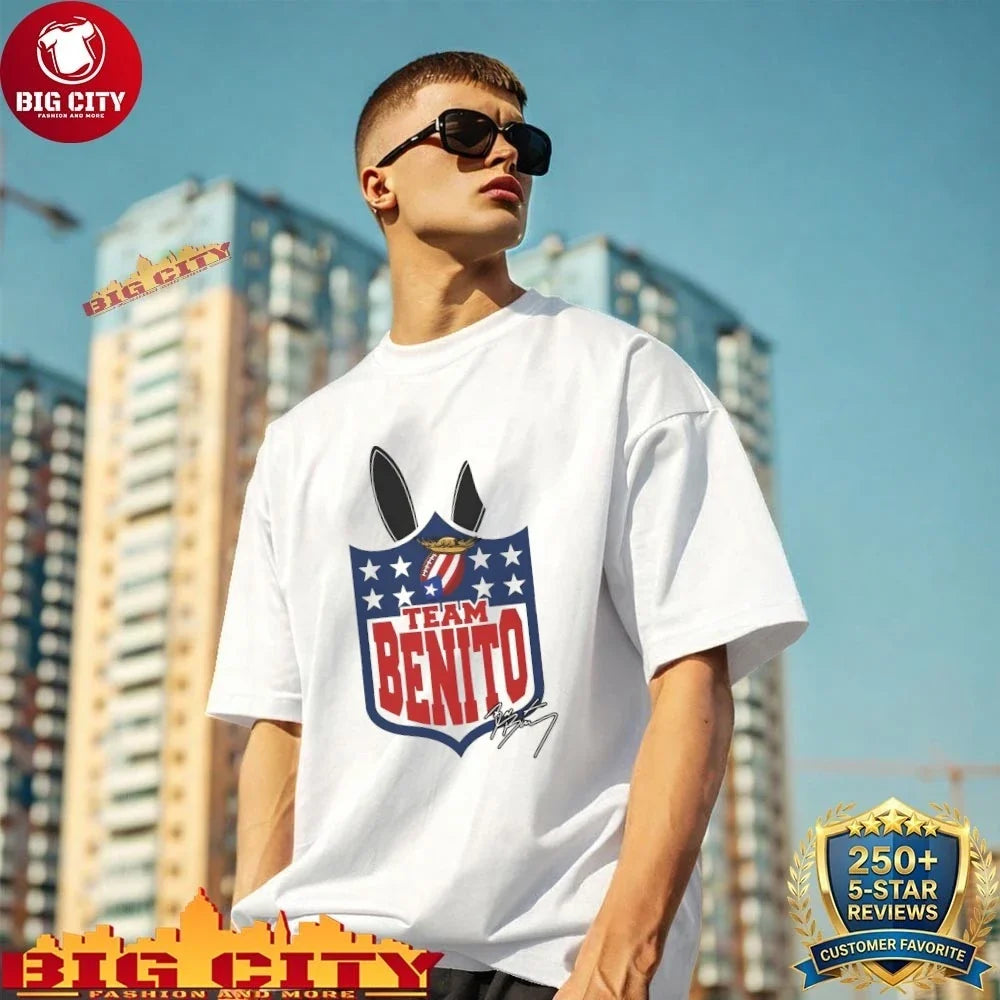 Team Benito Bunny logo signature - Adult & Kids T-Shirts, Sweatshirts & Hoodies apparel design preview 1