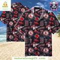 Boston Red Sox MLB Hawaiian Team Logos Tropical - Adult & Kids T-Shirts, Sweatshirts & Hoodies apparel design preview 1