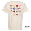 Team Bows Collage Comfort Colors 'NLB' - Adult & Kids T-Shirts, Sweatshirts & Hoodies apparel design preview 1