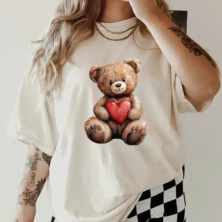 Teddy Bear GILDAN Coffee Relaxed Fit Printed USA - Adult & Kids T-Shirts, Sweatshirts & Hoodies apparel design preview 1