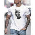 Praying Hands Money Print Casual Short Sleeve Summer - Adult & Kids T-Shirts, Sweatshirts & Hoodies apparel design preview 1