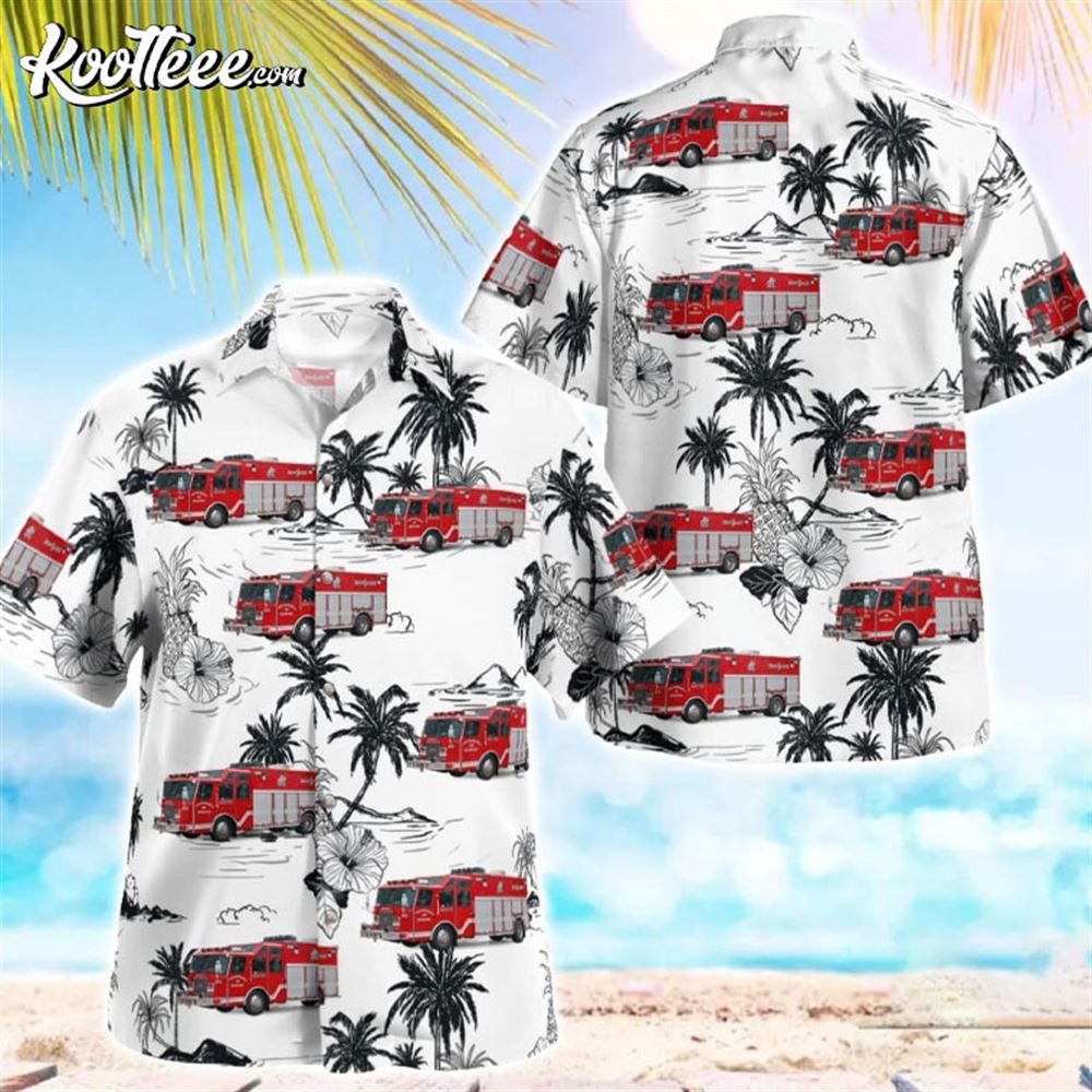 Tennessee Memphis Fire Department Rescue 1 Hawaiian - Adult & Kids T-Shirts, Sweatshirts & Hoodies apparel design preview 1