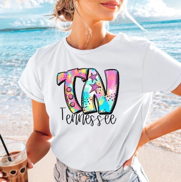 Tennessee Neon Splash DTF Transfers THIS IS NOT - Adult & Kids T-Shirts, Sweatshirts & Hoodies apparel design preview 1
