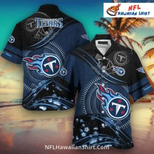 Tennessee Titans Aloha Dark Blue Galaxy Design - Adult & Kids T-Shirts, Sweatshirts & Hoodies apparel design preview 1
