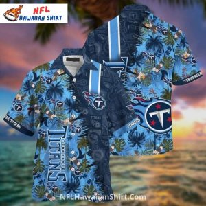 Tennessee Titans Tropical Palm Island Hawaiian - Adult & Kids T-Shirts, Sweatshirts & Hoodies apparel design preview 1
