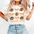 Tennessee Vols Coquette Football Basset Hound Bows - Adult & Kids T-Shirts, Sweatshirts & Hoodies apparel design preview 1