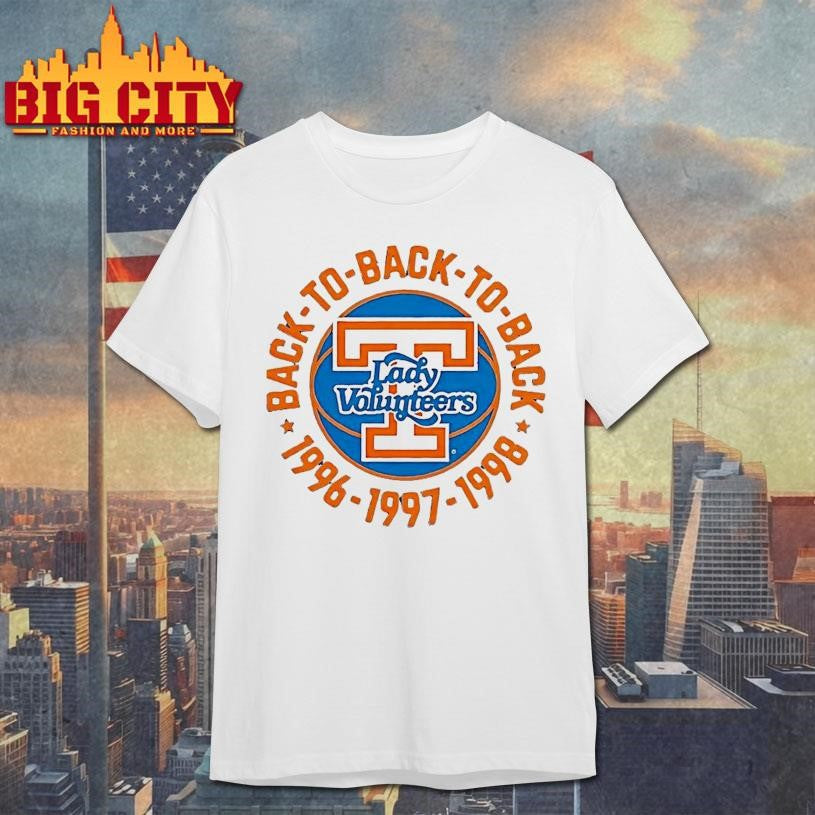 Tennessee Volunteers Lady Back To 1996 1997 1998 - Adult & Kids T-Shirts, Sweatshirts & Hoodies apparel design preview 1