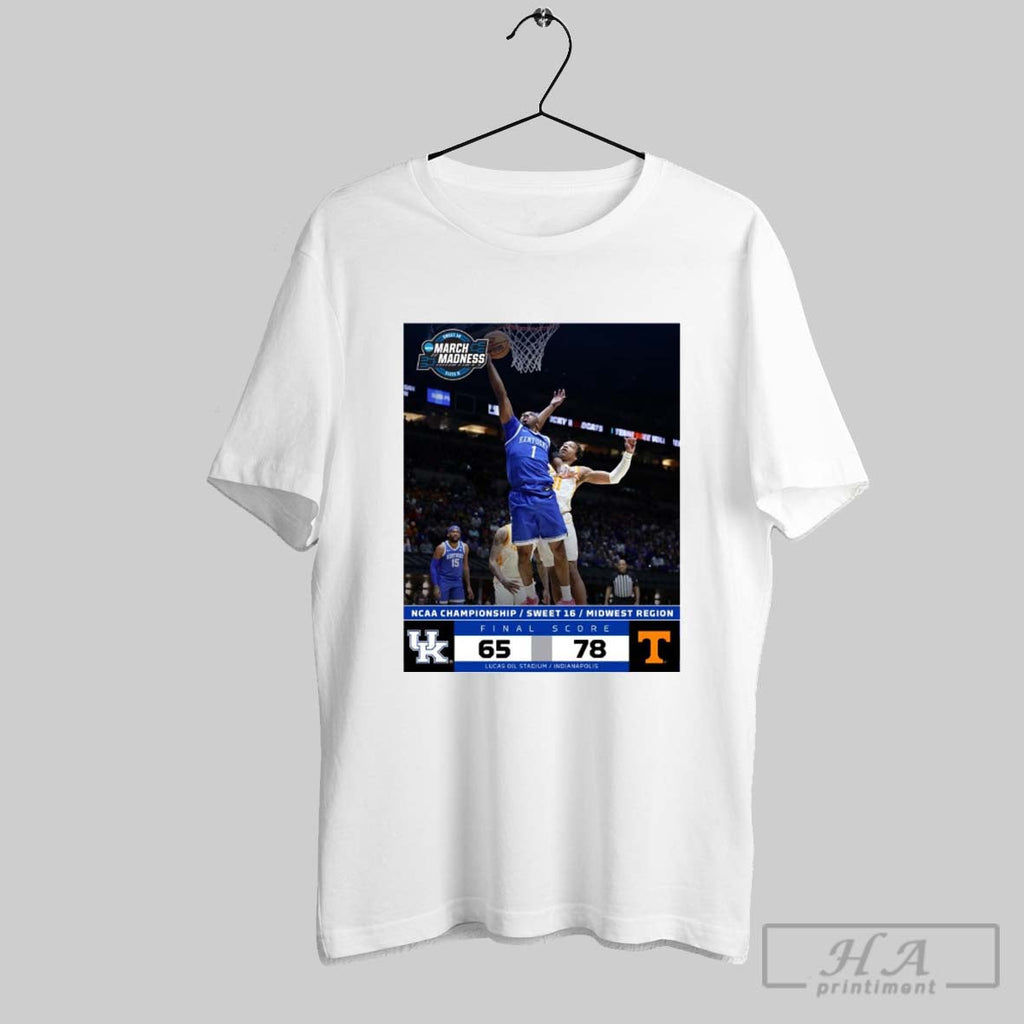 Tennessee Volunteers Mens Basketball Win 78 65 - Adult & Kids T-Shirts, Sweatshirts & Hoodies apparel design preview 1