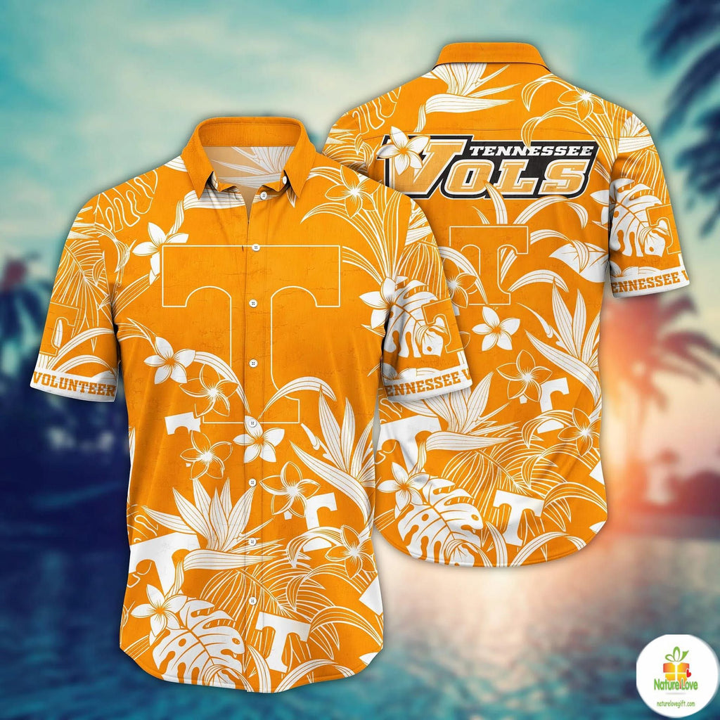 Tennessee Volunteers NCAA Hawaiian Aloha Beach Style - Adult & Kids T-Shirts, Sweatshirts & Hoodies apparel design preview 1