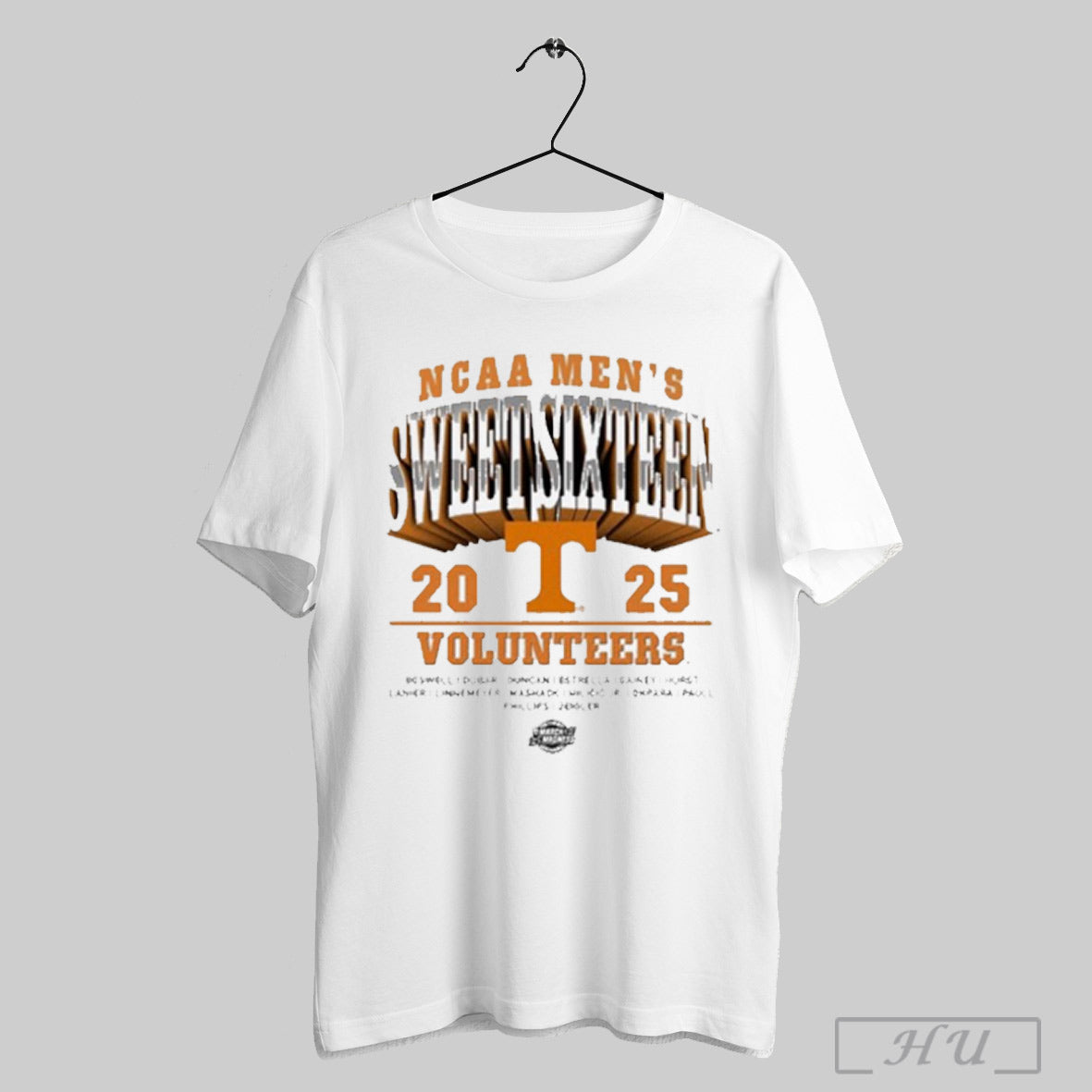 Tennessee Volunteers Ncaa Mens Sweet Sixteen - Adult & Kids T-Shirts, Sweatshirts & Hoodies apparel design preview 1