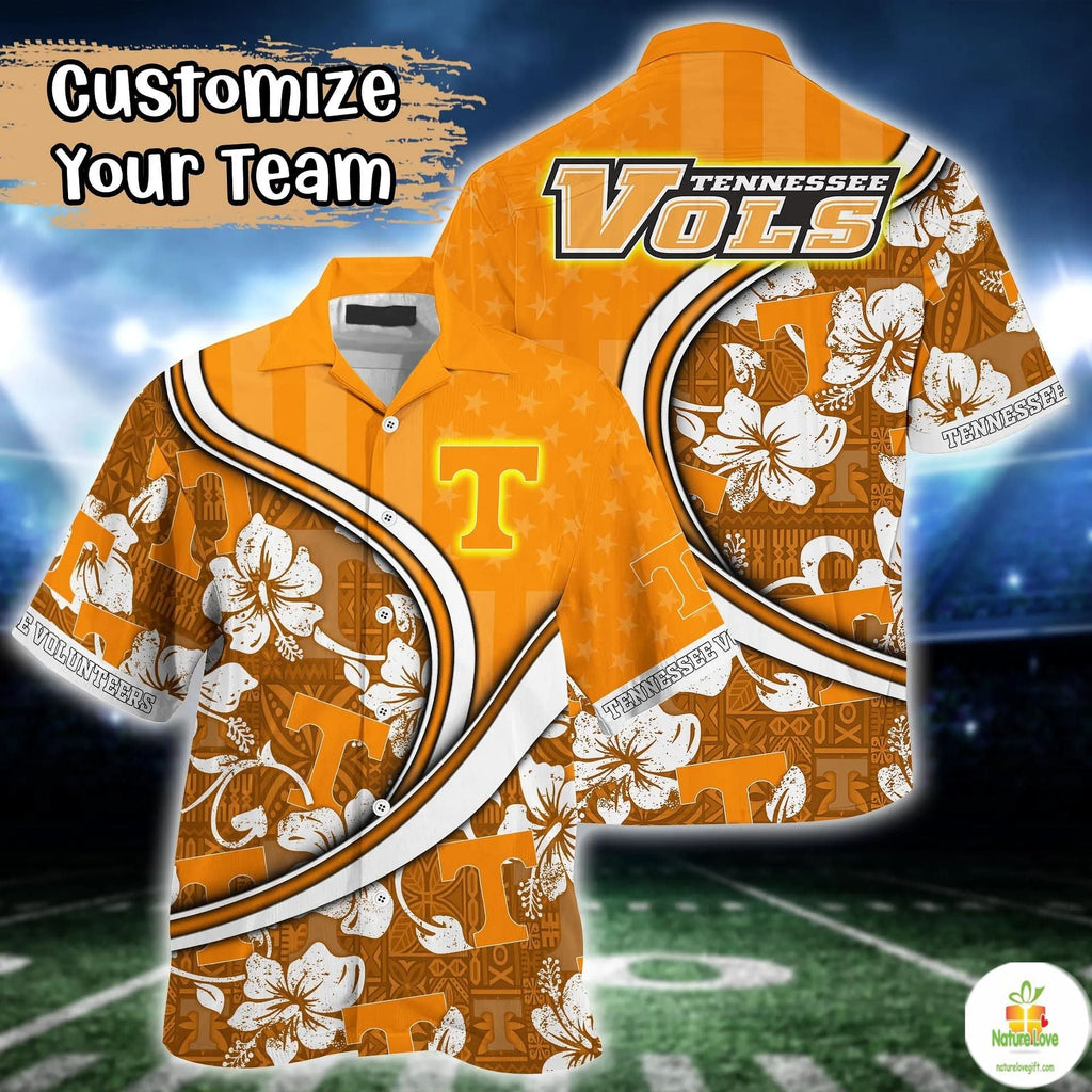 Tennessee Volunteers NCAA Hawaiian Summer Aloha - Adult & Kids T-Shirts, Sweatshirts & Hoodies apparel design preview 1