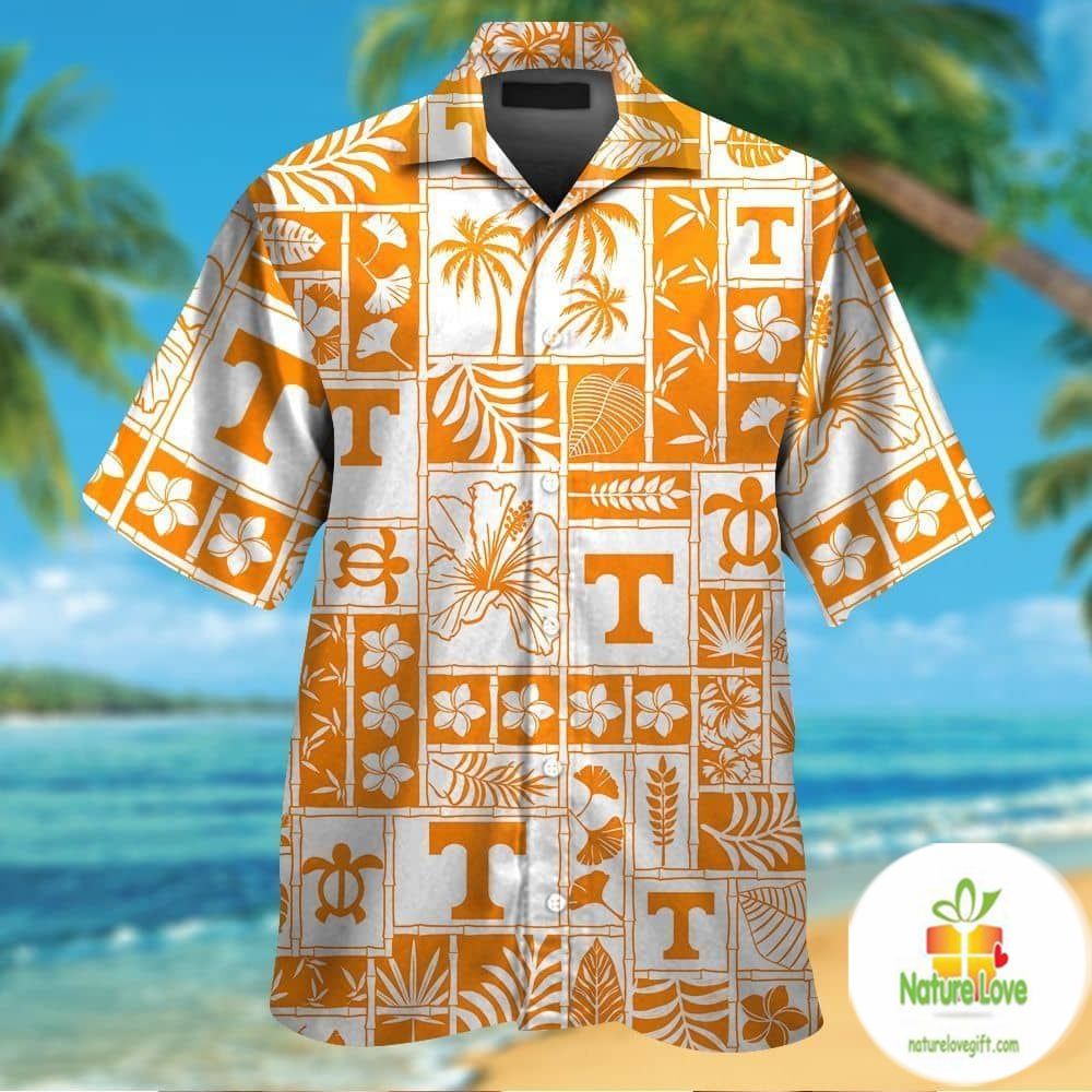 Tennessee Volunteers Hawaiian Short Sleeve Tropical - Adult & Kids T-Shirts, Sweatshirts & Hoodies apparel design preview 1