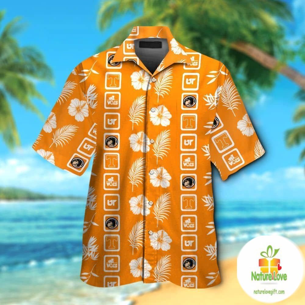 Tennessee Volunteers Hawaiian Short Sleeve Tropical - Adult & Kids T-Shirts, Sweatshirts & Hoodies apparel design preview 1