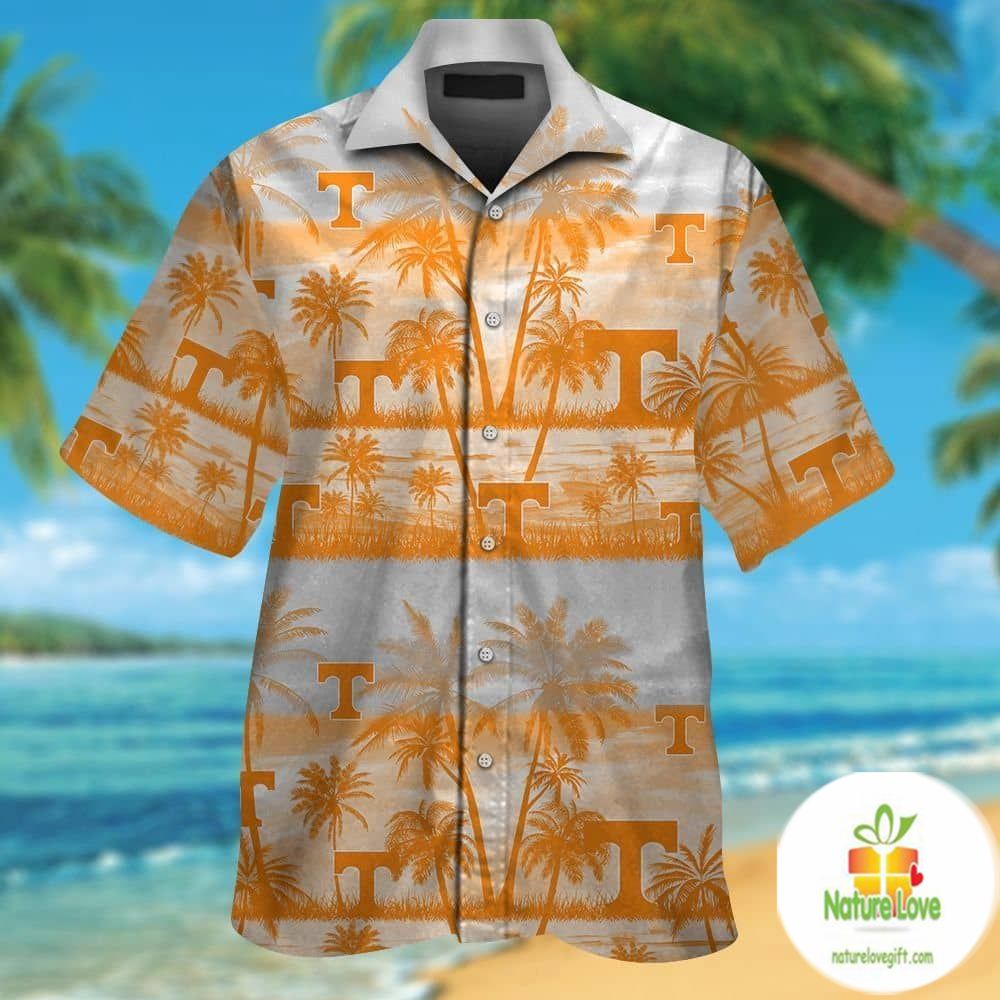 Tennessee Volunteers Hawaiian Short Sleeve Tropical - Adult & Kids T-Shirts, Sweatshirts & Hoodies apparel design preview 1