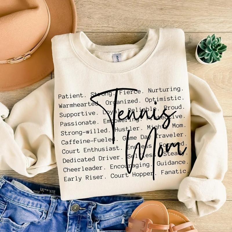 Tennis Mom DTF Transfers THIS IS NOT - Adult & Kids T-Shirts, Sweatshirts & Hoodies apparel design preview 1