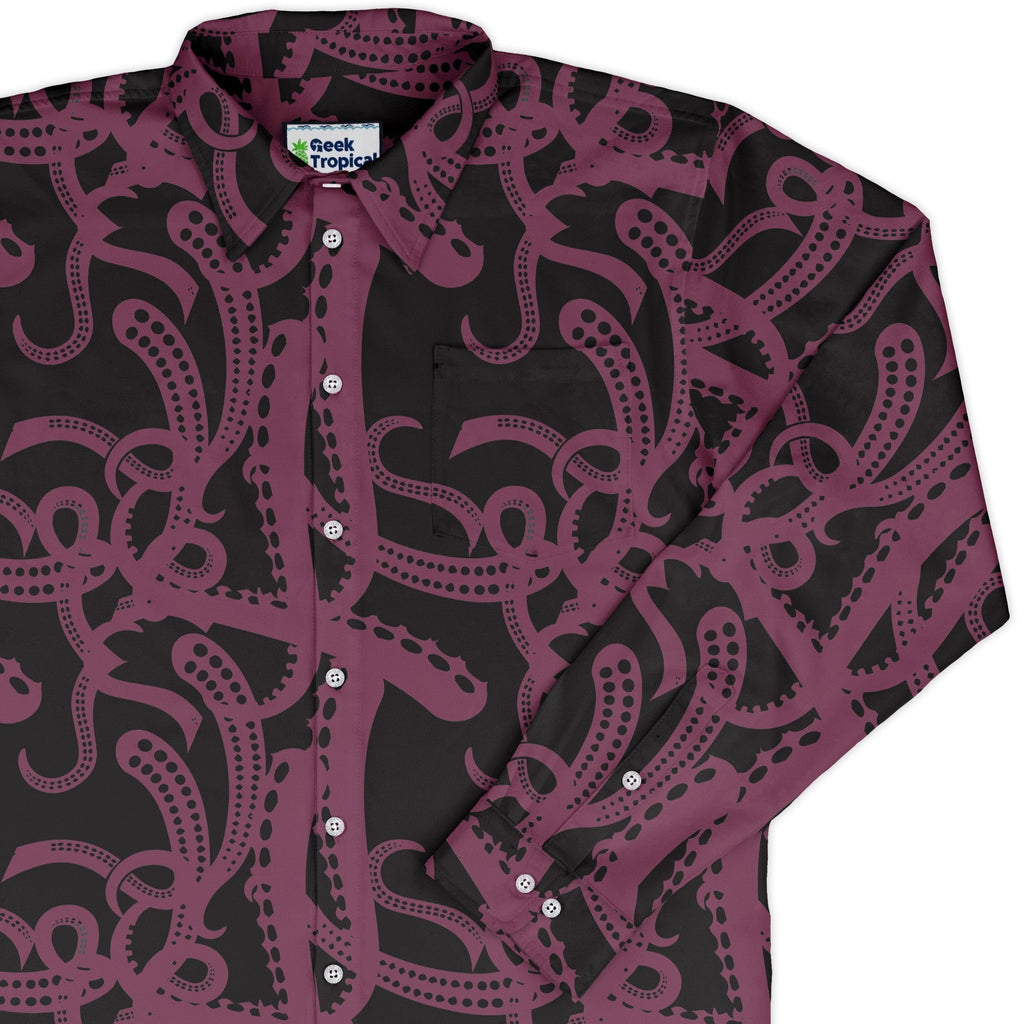 Tentacles of Cthulhu Button Up - Adult & Kids T-Shirts, Sweatshirts & Hoodies apparel design preview 1