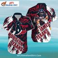 Texans Hawaiian Swirl Red And White Football - Adult & Kids T-Shirts, Sweatshirts & Hoodies apparel design preview 1