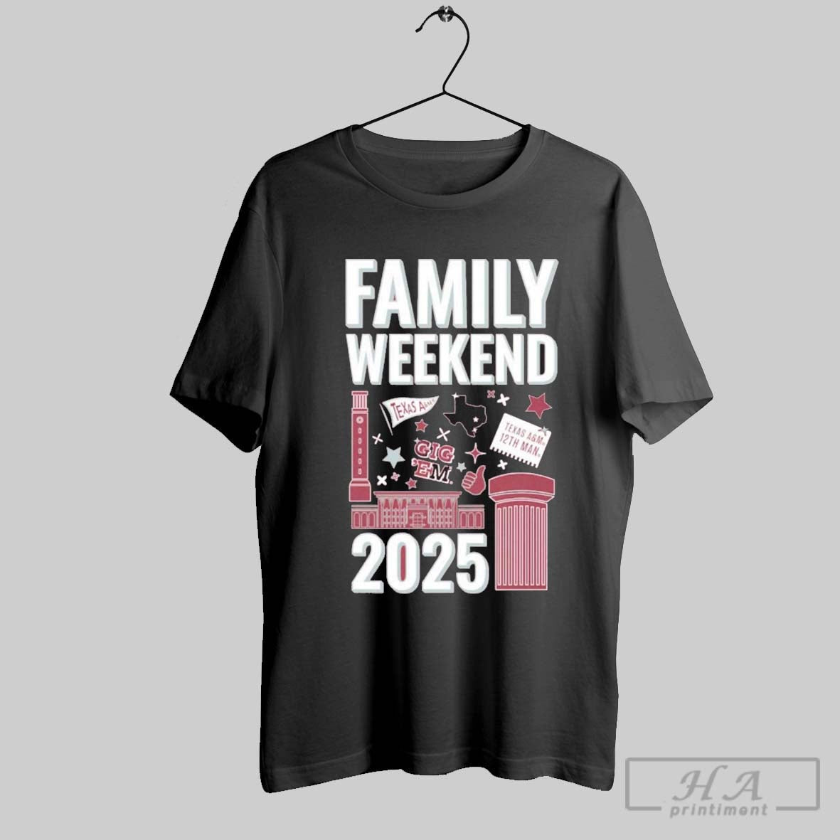 Texas Am Aggies 2025 Family Weekend - Adult & Kids T-Shirts, Sweatshirts & Hoodies apparel design preview 1