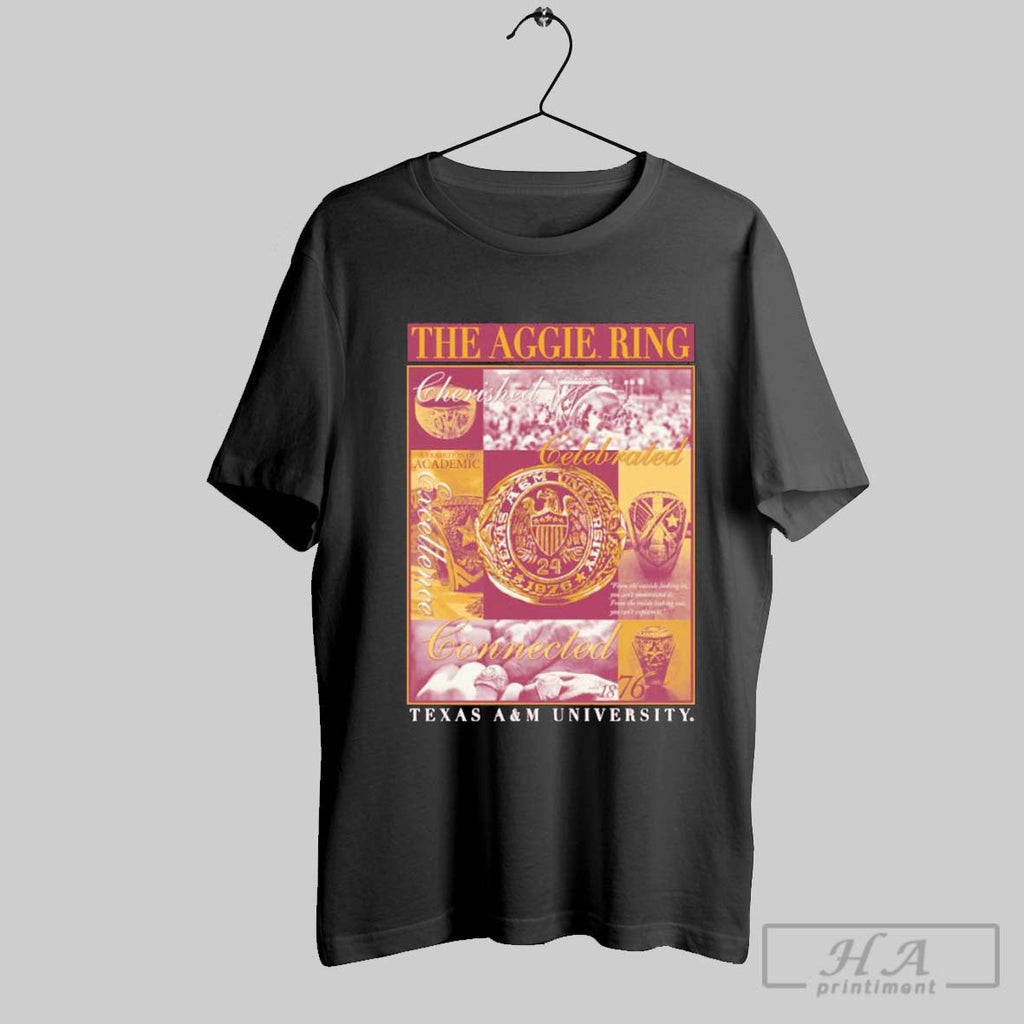 Texas Am University The Aggie Ring Day Collage - Adult & Kids T-Shirts, Sweatshirts & Hoodies apparel design preview 1