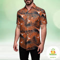 Texas Longhorns Hawaiian Aloha Button Up - Adult & Kids T-Shirts, Sweatshirts & Hoodies apparel design preview 1