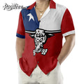 Texas Longhorns The Lone Star Flag Hawaiian - Adult & Kids T-Shirts, Sweatshirts & Hoodies apparel design preview 1