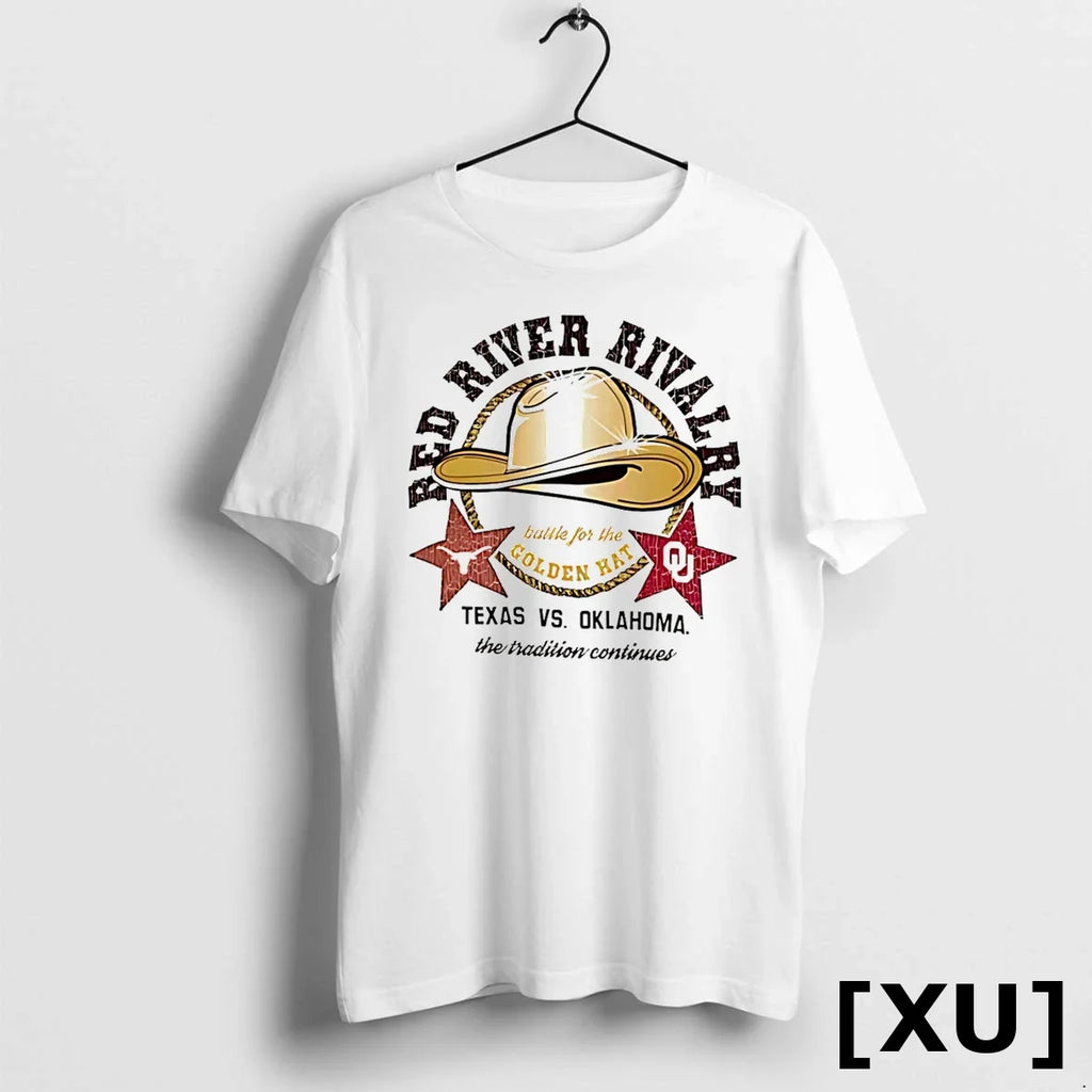 Texas Longhorns Vs Oklahoma Sooners Red River Rivalry - Adult & Kids T-Shirts, Sweatshirts & Hoodies apparel design preview 1