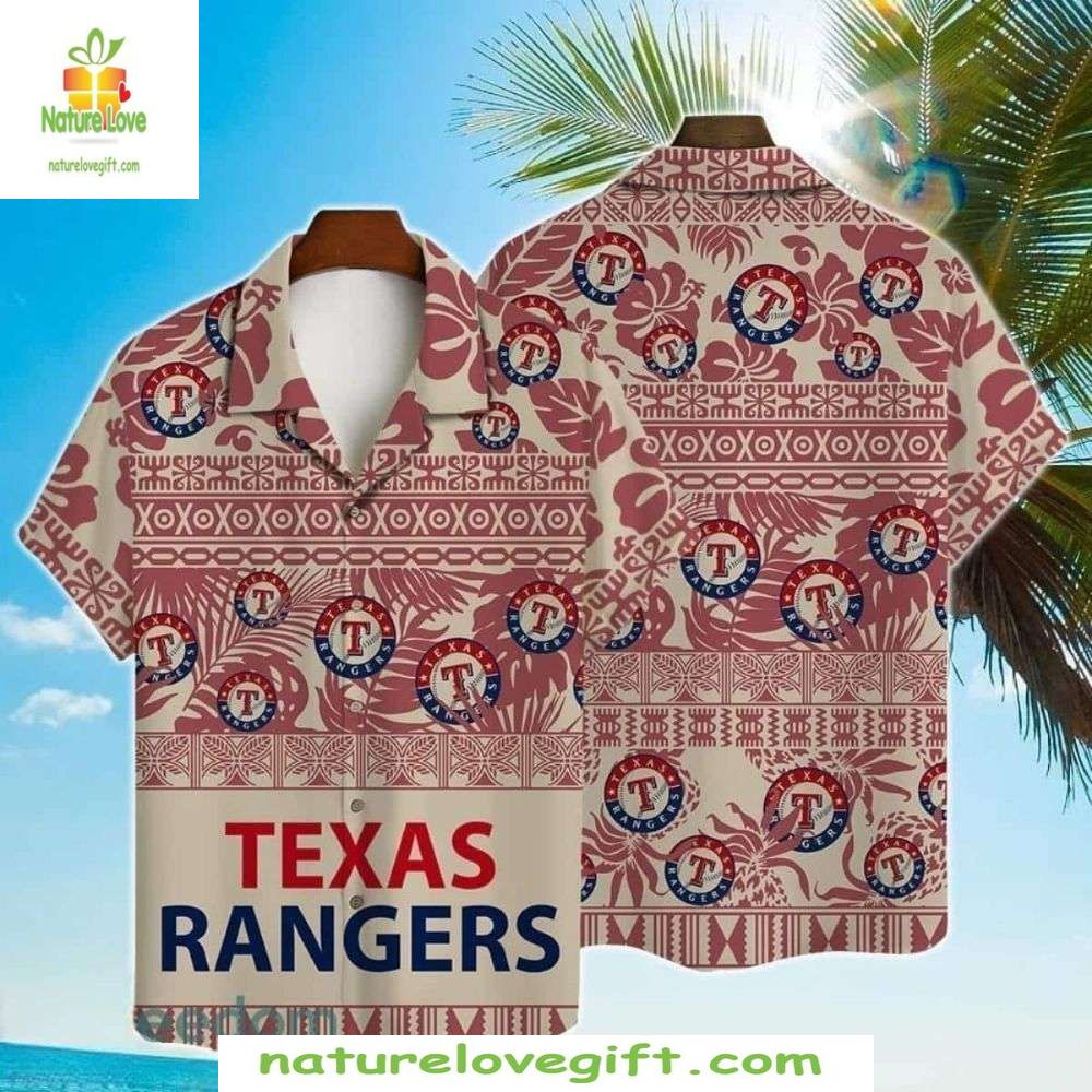 Texas Rangers MLB Hawaiian Fan Love Edition Stylish - Adult & Kids T-Shirts, Sweatshirts & Hoodies apparel design preview 1