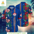 Texas Rangers Hawaiian Blue Stripe Stylish Baseball - Adult & Kids T-Shirts, Sweatshirts & Hoodies apparel design preview 1