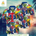 Texas Rangers Hawaiian Colorful Parrots Stylish - Adult & Kids T-Shirts, Sweatshirts & Hoodies apparel design preview 1