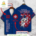 Texas Rangers Hawaiian Custom MLB Baseball Tropical - Adult & Kids T-Shirts, Sweatshirts & Hoodies apparel design preview 1