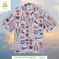 Texas Rangers Hawaiian Baseball Patriot Edition MLB - Adult & Kids T-Shirts, Sweatshirts & Hoodies apparel design preview 1