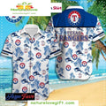 Texas Rangers Hawaiian Palm Trees Blue Trim MLB - Adult & Kids T-Shirts, Sweatshirts & Hoodies apparel design preview 1