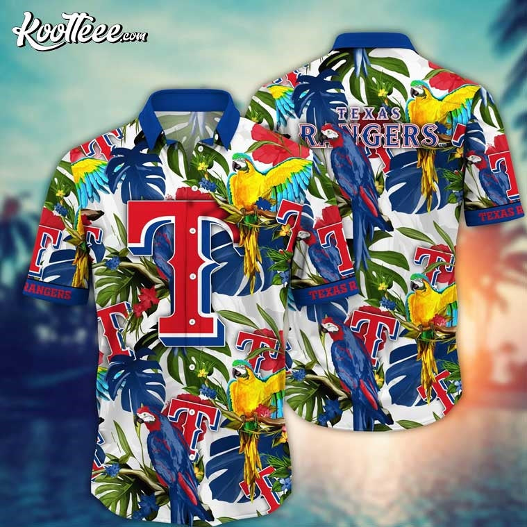 Texas Rangers MLB Aloha Hawaiian - Adult & Kids T-Shirts, Sweatshirts & Hoodies apparel design preview 1