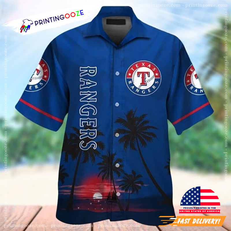 Texas Rangers Tropical Hawaiian - Adult & Kids T-Shirts, Sweatshirts & Hoodies apparel design preview 1
