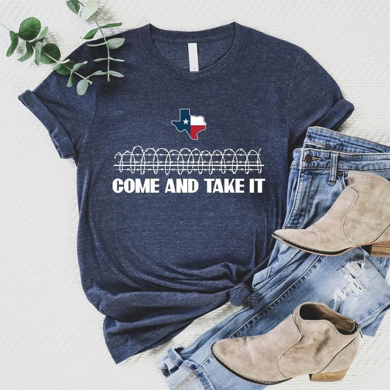 Texas Matching Texan Support Razor Wire Election - Adult & Kids T-Shirts, Sweatshirts & Hoodies apparel design preview 1