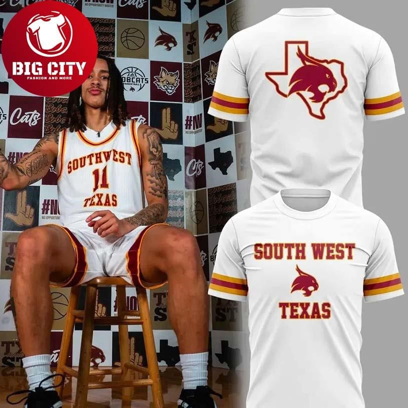 Texas State Basketball Throwback Uniform Two Sided - Adult & Kids T-Shirts, Sweatshirts & Hoodies apparel design preview 1