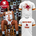 Texas State Basketball Throwback Uniform Two Sided - Adult & Kids T-Shirts, Sweatshirts & Hoodies apparel design preview 1