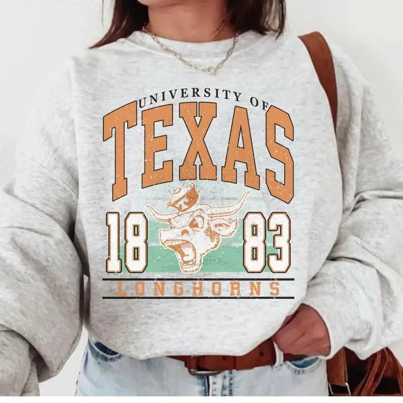 Texas Vintage Football University - Adult & Kids T-Shirts, Sweatshirts & Hoodies apparel design preview 1
